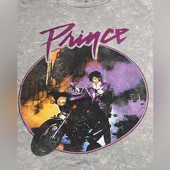 NWOT Prince T-Shirt Gray Tie Dye‎ Size Large - Picture 3 of 6